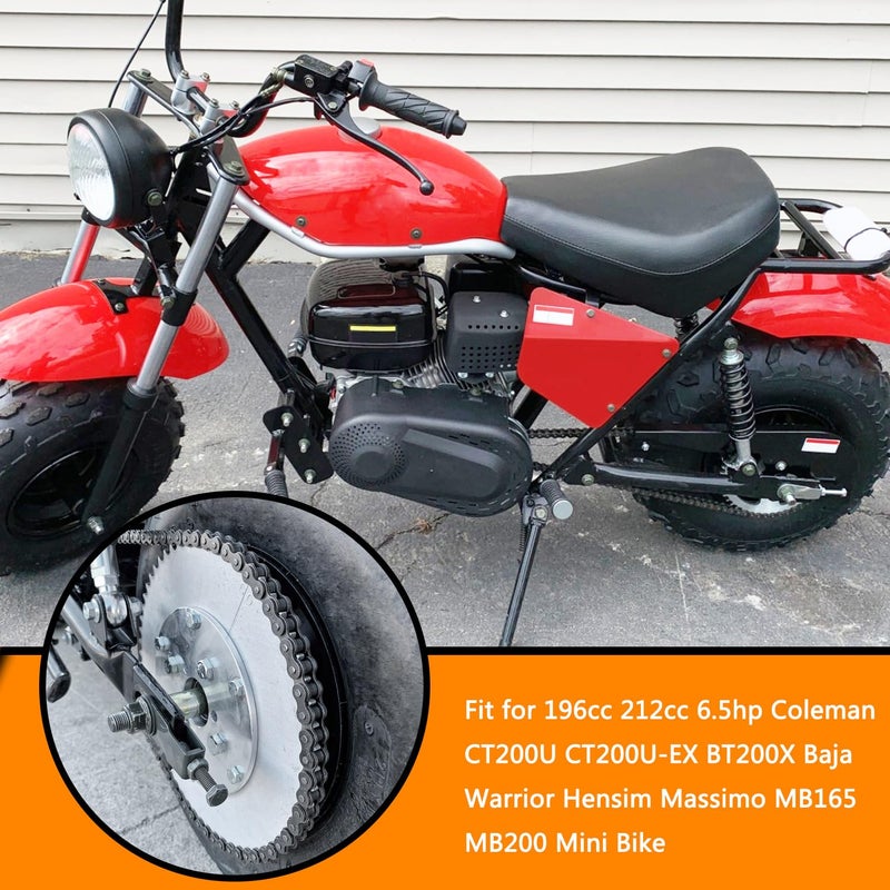 HOLATO Front #420 Roller Chain 42 + Rear 90 Link with Drive Chain Breaker Kit for 196cc 212cc 6.5hp Coleman CT200U CT200U-EX BT200X Baja Warrior Hensim Massimo MB165 MB200 Mini Bike Heavy Duty Parts - Image 2